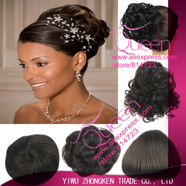 Online Shop Factory 5 Different Styles Black Scrunchie Hair Bun