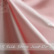 / epacket/ шелковая ткань/однотонная окрашенная/светло-розовая/шелковая ткань на платье/шелковая ткань для постельного белья/шелковое постельное белье/# LS0744-7