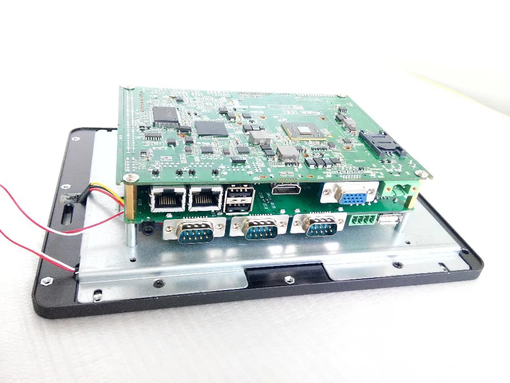 8,4 дюймов безвентиляторная промышленная сенсорная панель ПК/двухъядерный/SSD 32 ГБ/2 ГБ памяти(PPC-084C