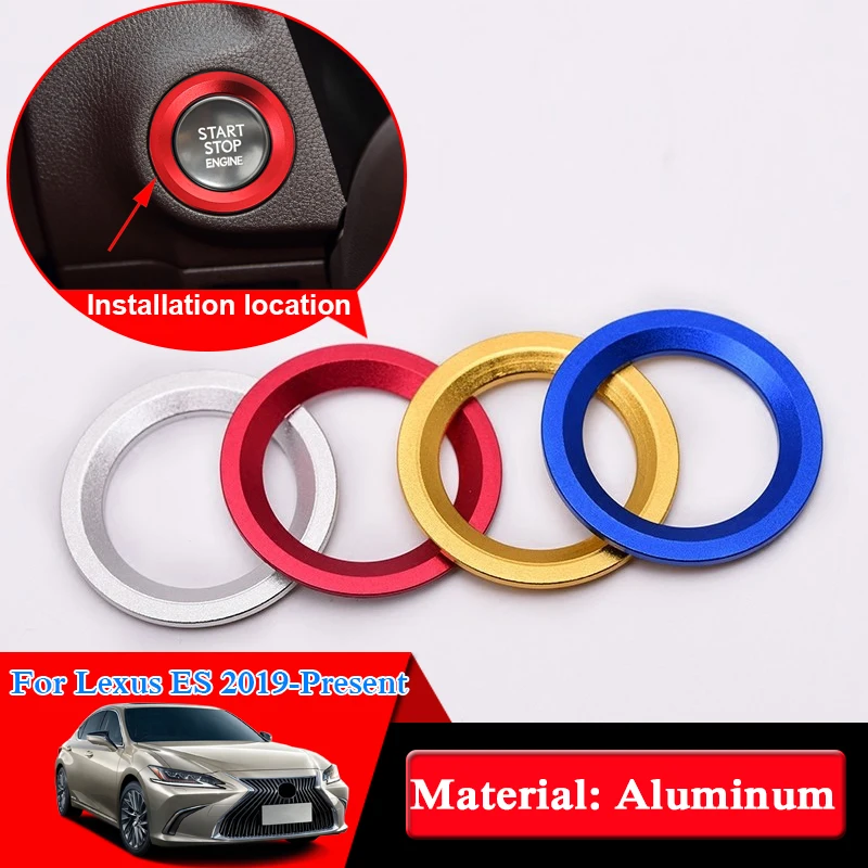 

START Engine Button Replace Cover STOP Key Accessoriy Switch Decoration Universal For Lexus ES RX350 RX300 IS250 RX330 NX IS200