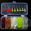 50 pcs Leurres Souples 10 pièces Plomb Crochets Coffret Classique Souple Swimbaits Appât Artificiel Silicone Leurre De Pêche Leurres De Pêche ► Photo 1/6