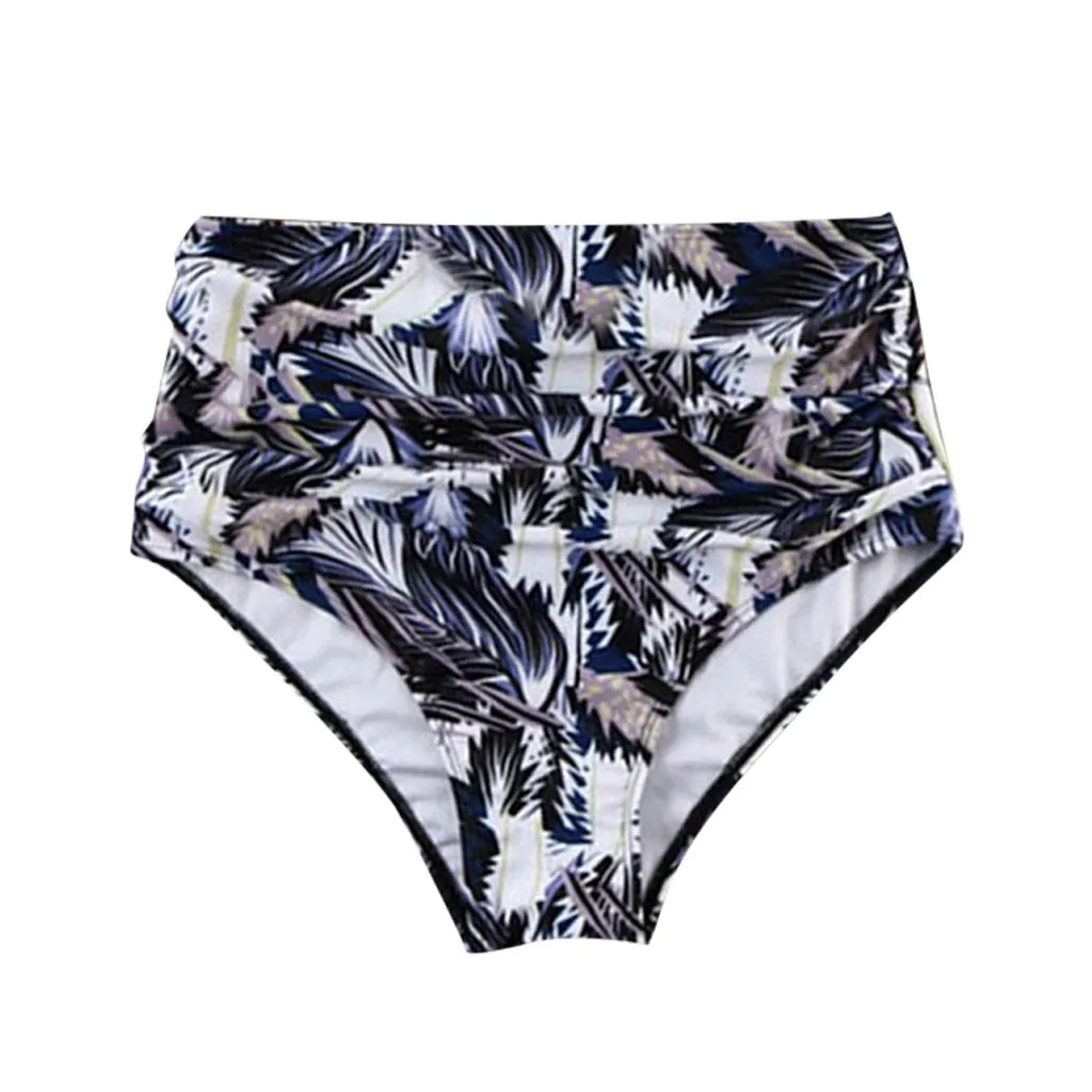 Plus size High Waisted Bikini Women Swim Shorts Bottom Swimsuit Swimwear black Bathing Pants thong bikini bottoms - Цвет: Белый