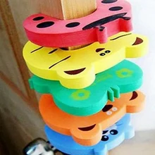 1 шт. Защитная Детская безопасность милые животные безопасности карты двери стоппер ребенок уход за новорожденным ребенок замок защита от детей