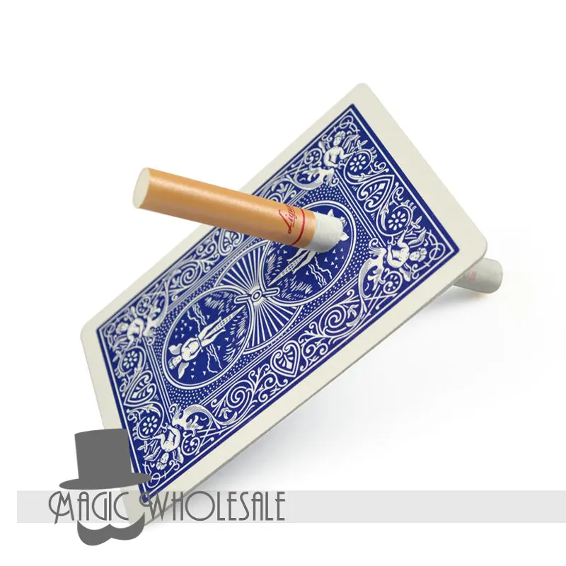 

Cigarette Penetration Card Free Shipping Magic Tricks Toys Props Wholesale And Retail Email Explanation Video