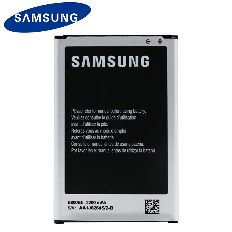 

Samsung Original Battery for Galaxy Note 3 N900 N9006 N9005 N9007 N900A N900T N900P N900V B800BE 3200mAh With NFC