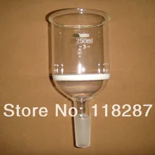 250 мл, 24/40, лаборатория Воронка Бюхнера, 3# фильтр грубой очистки, groud совместных, лабораторная посуда, лаборатории воронка, воронку фильтра