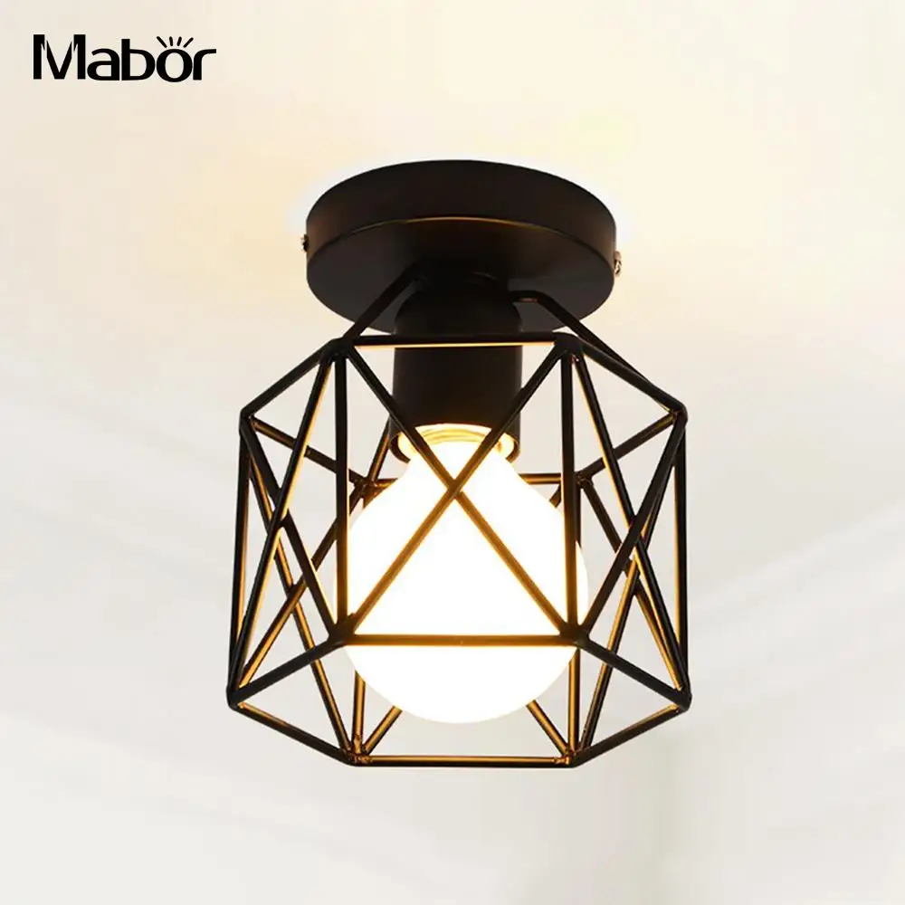 Square Pendant Lamp Home Decor LED Ceiling Down Light Walkway Kitchen Durable LED Down Light White Flush Mount Fixture Bedroom