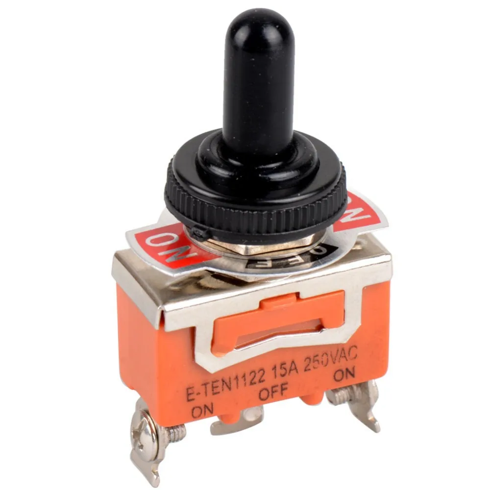 1 Piece SPDT Waterproof Switch Cap ON OFF ON Miniature Toggle Switches 15A 250VAC / 20A 125VAC