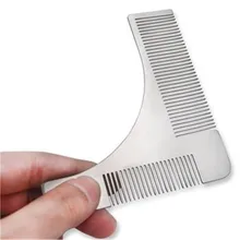 100 шт. компанией DHL Нержавеющая сталь борода формирование инструмент борода Bro секс человек усы триммер волос бороды отделкой шаблон стрижка модель