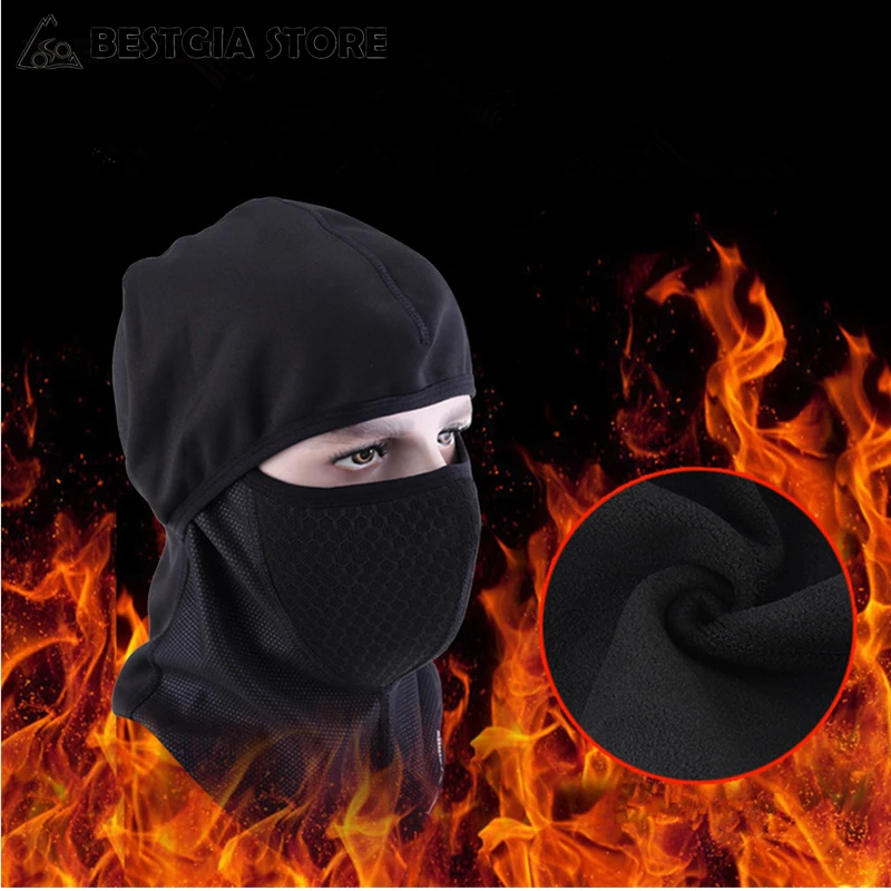 

Winter Cycling Cap Fleece Thermal Keep Warm Windproof Face Mask Balaclava Sport Caps Cycling Skiing Fishing Skating Hat Headwear