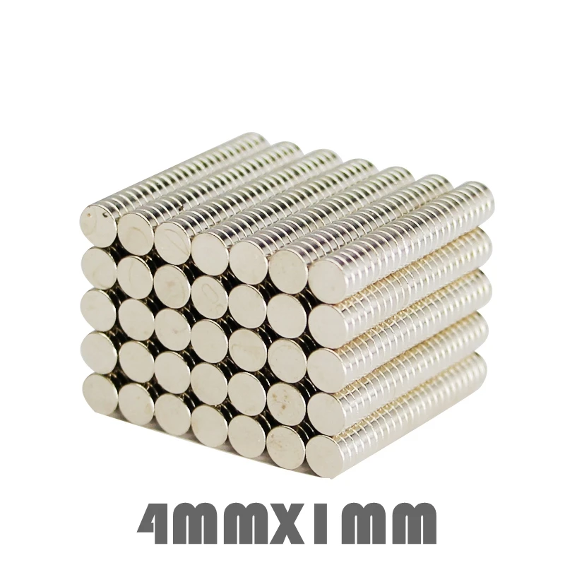

50/100/200Pcs Disc 4x1mm Neodymium Magnet Permanent N35 Super Strong Powerful Magnets 4*1mm Small Round Rare Earth Magnets