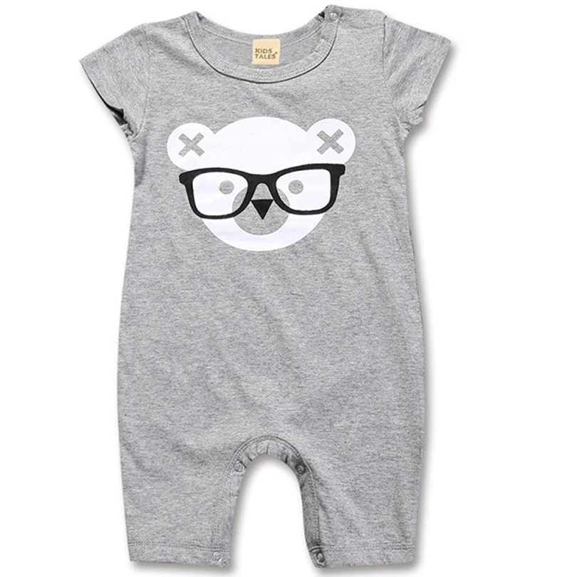 2020 Summer Newborn Baby Girl Clothes Cute Cartoon Boy Romper Unisex Kids Rompers Costumes Short Sleeve Cotton Boy Jumpsuit 2019
