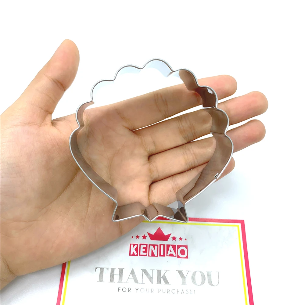 Ocean Creatures Seashell Cookie Cutter 8.2 cm Under the Sea Biscuit Fondant Sandwich Bread Mold Stainless Steel
