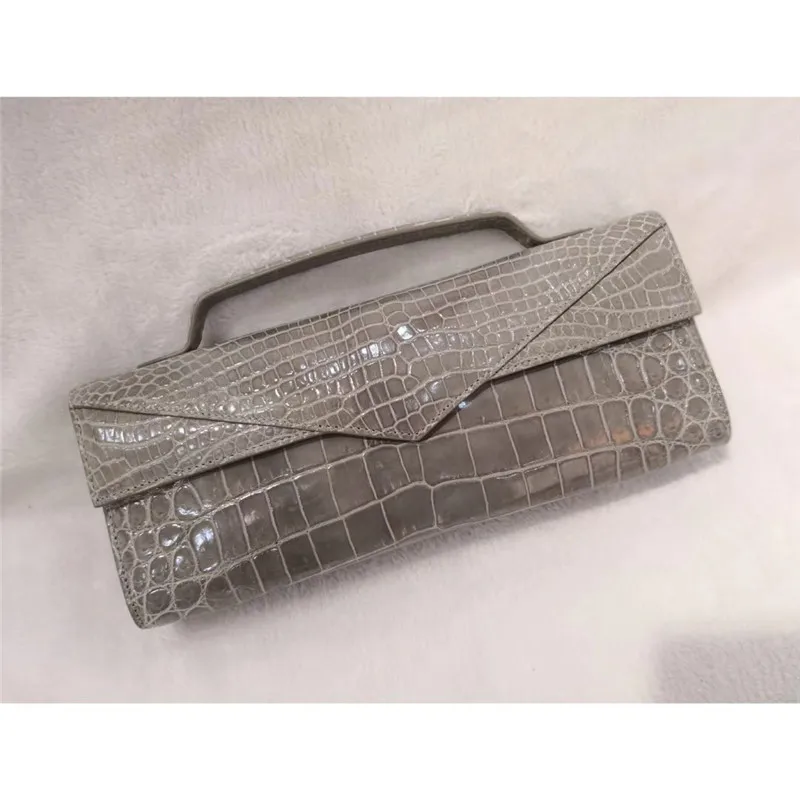 

LGLOIV Real crocodile luxury handbags women bags designer with logo satchel custom-made 2018 mini