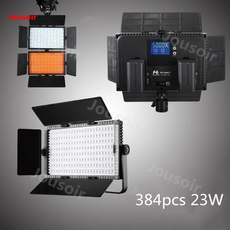 

Falconeyes DV-384CT LED Photographic lamp DV fill lamp external shooting lamp double color temperature adjustment CD50 T06