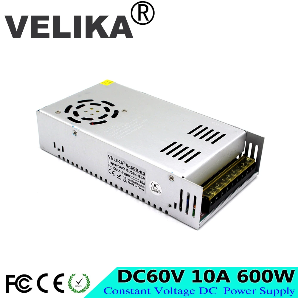 DC12V 13,8 V 15V 18V 24V 27V 28V 30V 32V 36V 42V 48V 60V 400W 480W 500W 600W импульсный источник Питание источник трансформатор переменного тока DC импульсный источник питания