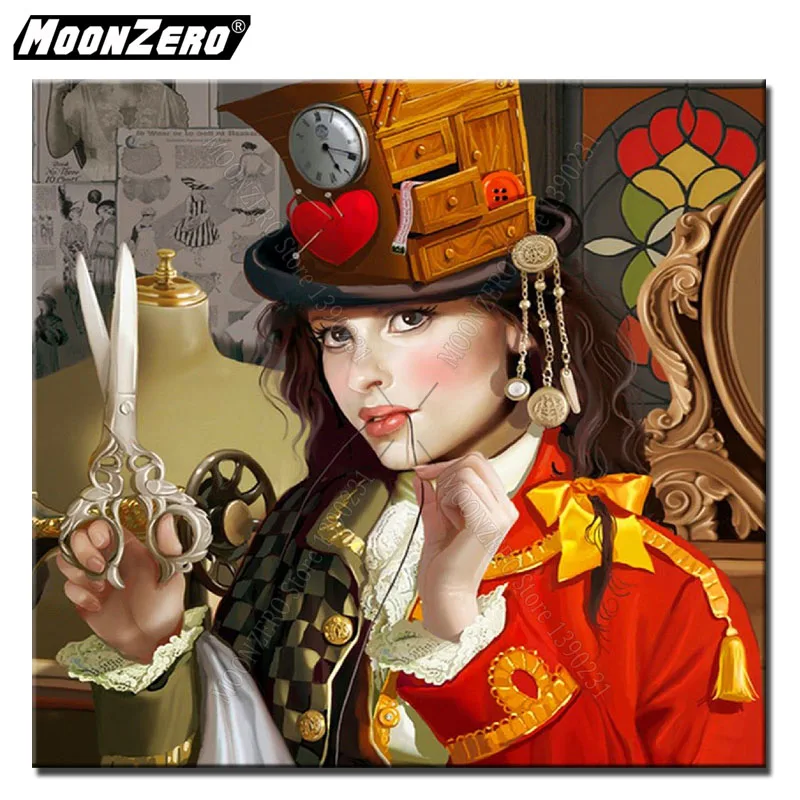 

Diy Diamond painting Designer picture Hand Embroidery Full Square/round Mosaic 5D Cross stitch Gift Set Home decor WYZ190714