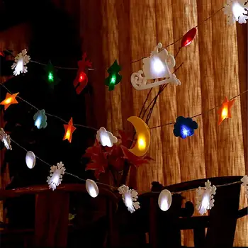 

2.7M 14LEDs Christmas Tree Decoration String Light Cartoon Picture Chain Lights Christmas Fairy Decoration Light Home Decoration
