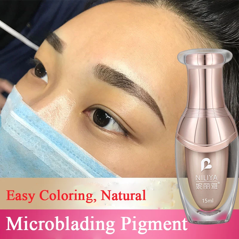 

1pc Permanent Makeup Ink Pigment Professional Plant Extracts 15ml Microblading Pigment Eyebrow Tattoo Color Inks for Supplies
