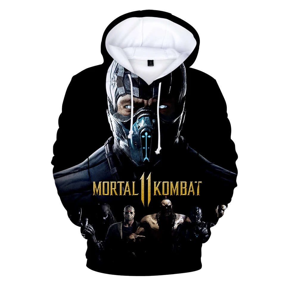 Mortal Kombat 11 толстовки Kawaii 3D принт толстовка одежда горячая Распродажа повседневные новые толстовки размера плюс модный дизайн
