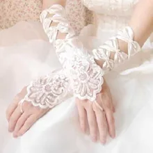 Детские длинные перчатки с цветочным узором для девочек; Студенческая кружевная перчатка; костюм; перчатки для танцев;