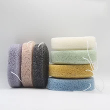 Пуф для макияжа спонж для очищения лица Очищение Konjac моющие лица овальной формы Konjac стиральная хлопок Konjac Мячик с эльфом спонж для макияжа