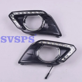 

High Quality Tuning Parts Daytime Running Lights Fog Lights Modified Highlights For Nissan X-Trail Xtrail X trail 2014 - 2016