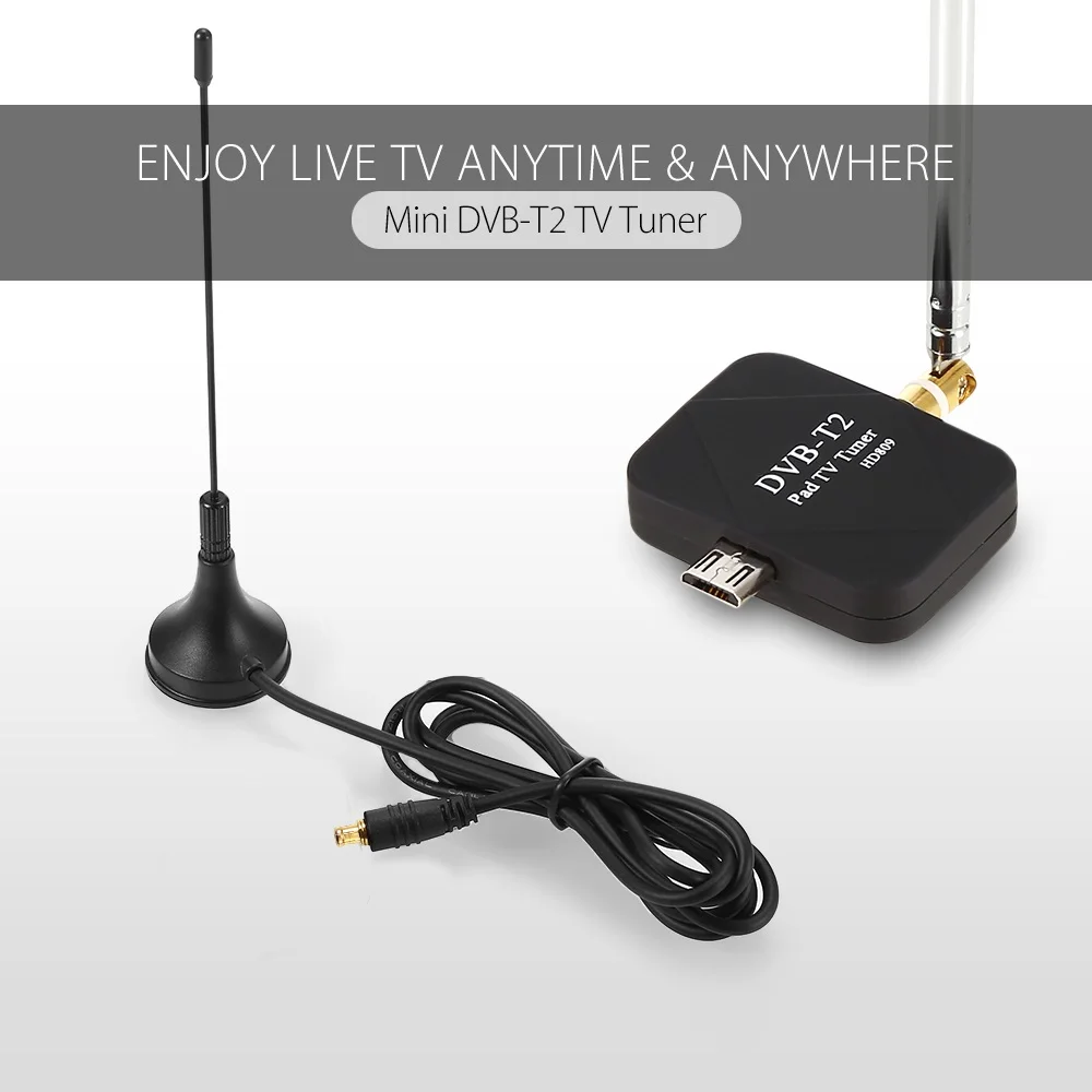

Wechip TV Receiver Micro Smart DVB T2 Mini Satellite TV Tuner USB DVB-T2 Signal Digital Receiver for Android Phone Smartphone