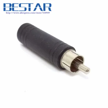 

6.35mm Mono Jack Socket Female to AV RCA Plug Male Audio extension Adapter adaptor Gold Plated