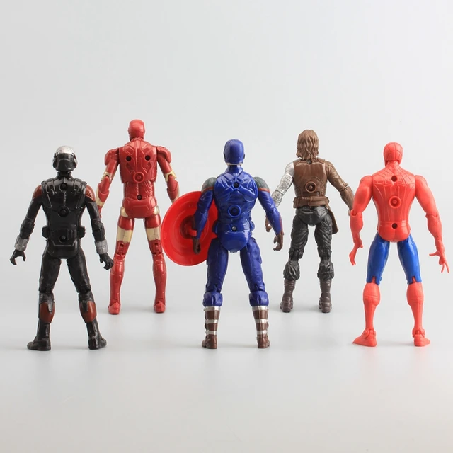 Avengers Captain America Civil War Iron Man Ant Falcon Spiderman Machine PVC Action Figure Model Toys 10 Pcs Set 16cm Avengers Captain America Civil War Iron Man Ant Falcon Spiderman Machine PVC Action Figure Model Toys 10 Pcs Set 16cm
