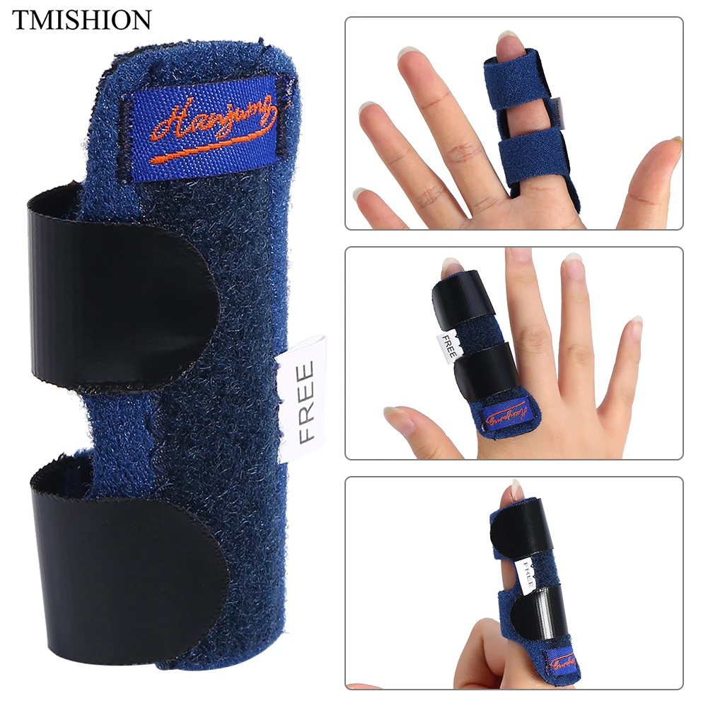 

Adjustable Pain Relief Trigger Finger Fixing Splint Straighten Brace Corrector Support Composite Cloth Protection Injury Supply