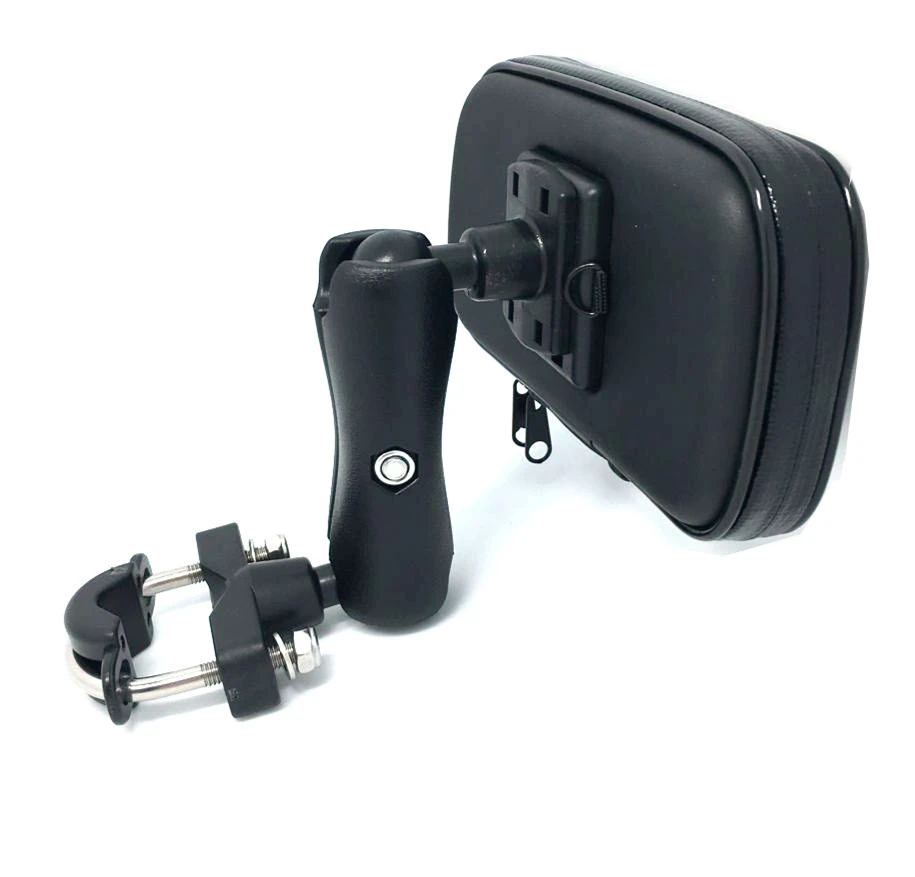 Mount Mobile Phone Holder Stand Case Motorcycle Bicycle Bike Scooter Handlebar Holder Waterproof Zipper Case for Smart Phones