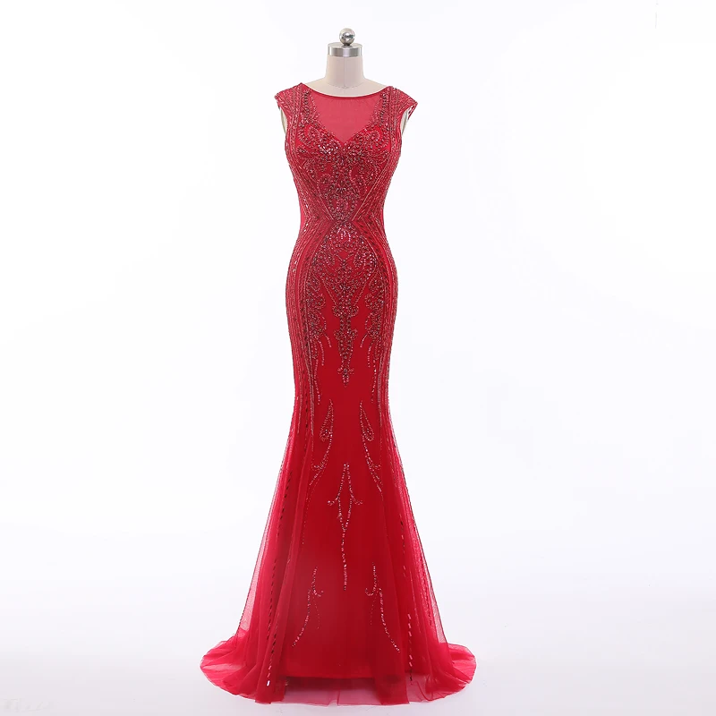 long red evening dress