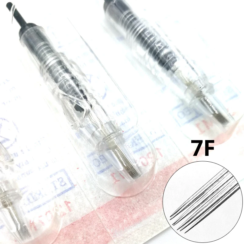 

10PCS 7F Cartridge Needles Disposable Sterilized Tattoo Permanent Makeup Needle Cartridge Pen Machine Needles Tips Gun tattoo f