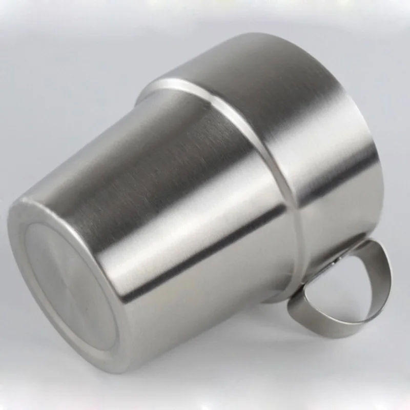 

double-layer Brief Total Stainless Steel Coffee mug Solid Color Coffee cup wholesale 10pcs/lot