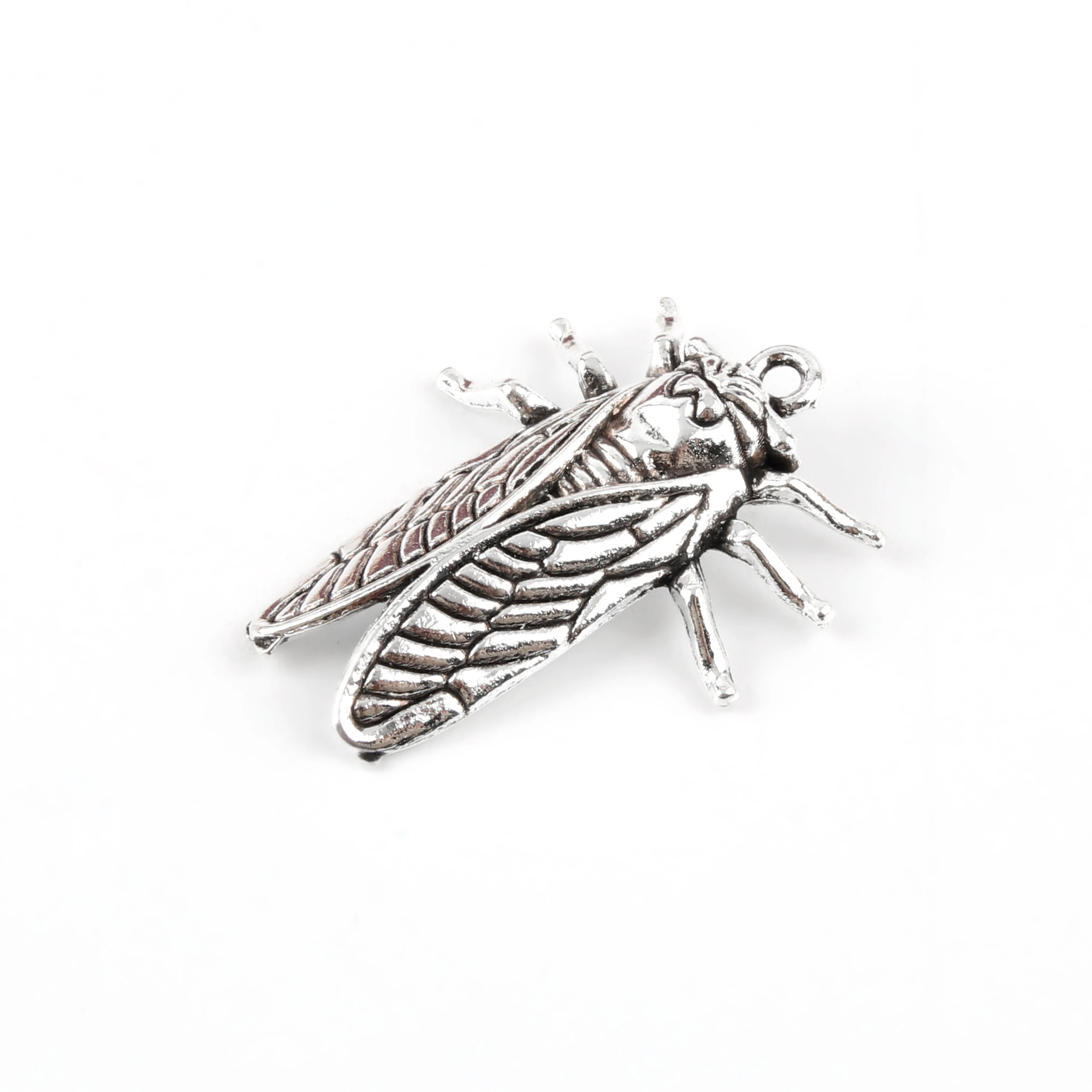 20 шт серебряный цвет Cicada Подвески животных кулон ювелирные изделия Аксессуары