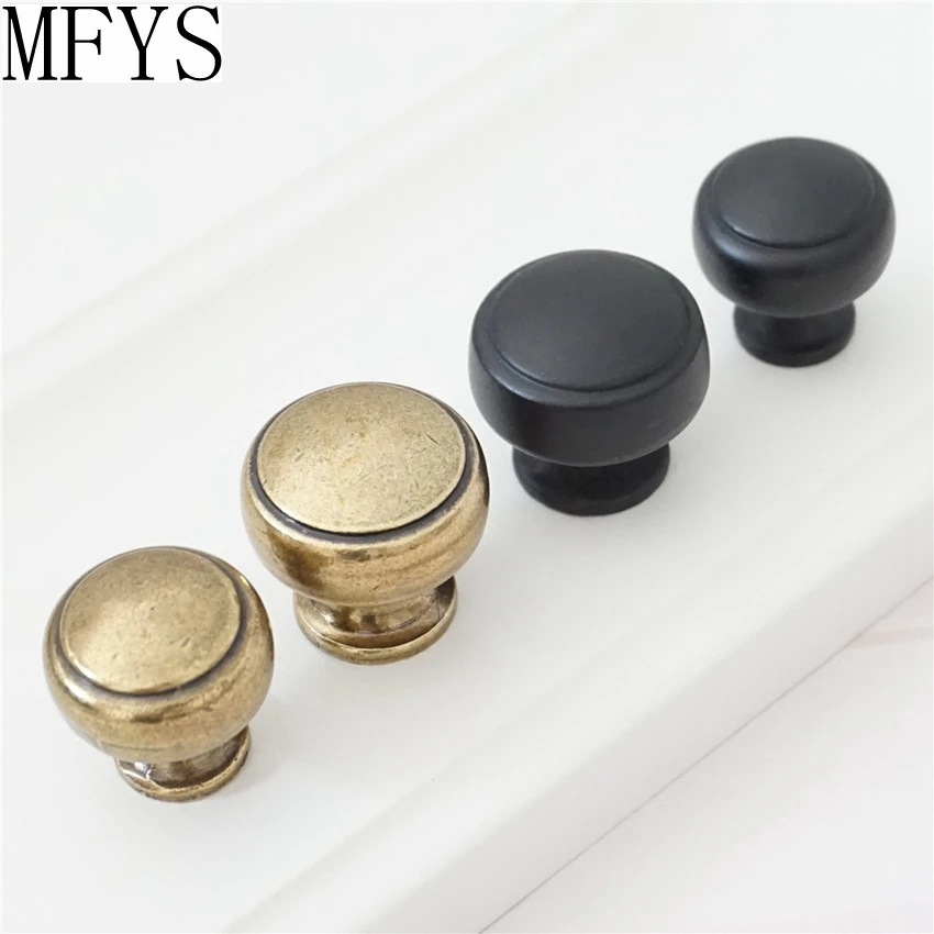 

Drawer Knobs Pulls Handles Solid Kitchen Cabinet Knobs Pull Handle Black Antique Bronze Door Handles Knob Furniture Hardware