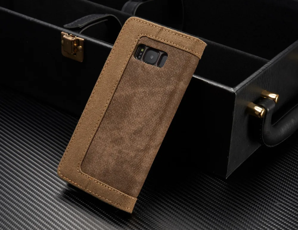 Чехол Me для samsung S8 Plus S9 кожаный магнитный джинсовый Canva Кошелек Стенд чехол для телефона для samsung S9 S8 S7 S6 edge Note 9 Note 8