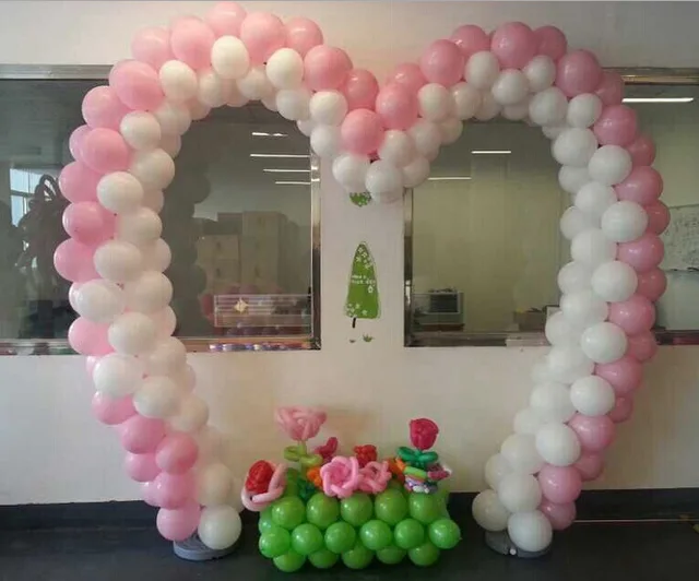 material pvc 1 properties type set/lot Arch 1 Heart ,heart frame Balloon Wedding Kit