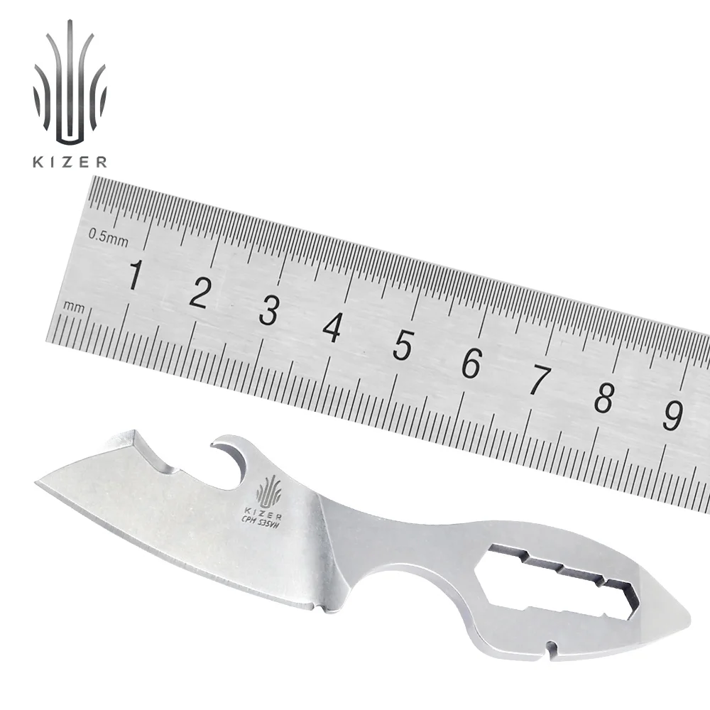  Kizer survival knife Crocotool fixed blade knife mini pocket tool knife small outdoor multi camping