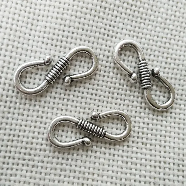 S shape snecklace pendants connector pinch bails toggle large clasps
