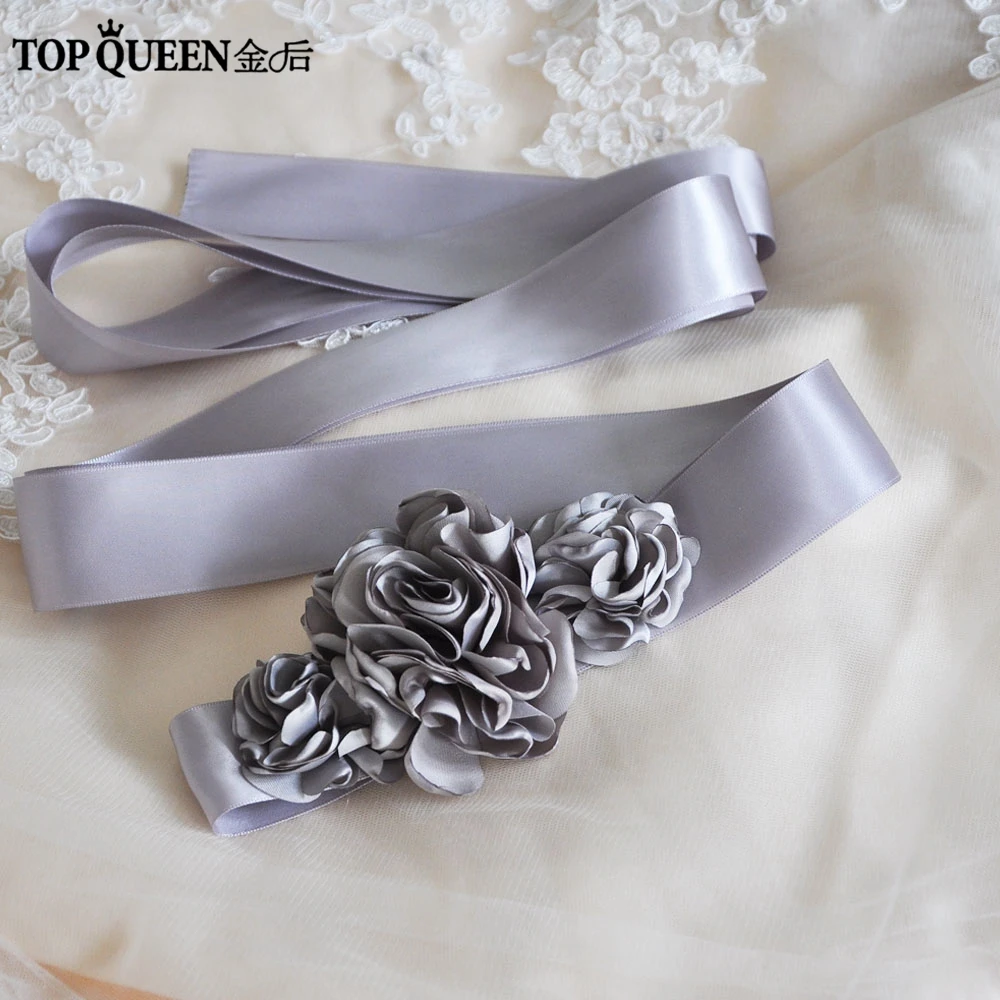 TOPQUEEN S226 Женская мода красивый цветок Свадьба невесты лента для подружки невесты пояс для вечеринки свадебное платье