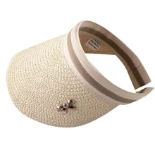 Для женщин Пустой Топ кепки для бега женская шляпа Открытый Регулируемая Крышка летние Солнцезащитная шляпа сетки соломы бадминтон шляпа#2p29