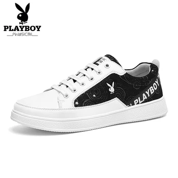 

PLAYBOY New Men Shoes High Quality 2018 NEW Men Casual Shoes Men Male Student Lace Up Casual Wearable Breathable Shoes