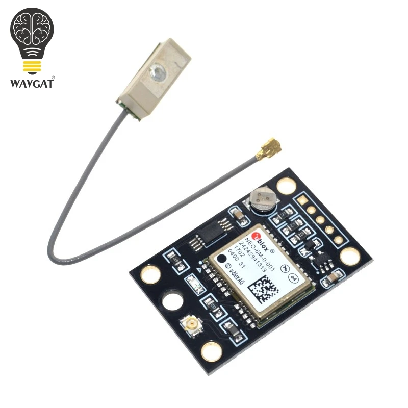 WAVGAT GY-NEO6MV2 NEO-6M gps модуль NEO6MV2 с управлением полетом EEPROM MWC APM2.5 большая антенна для arduino - Цвет: Including antenna