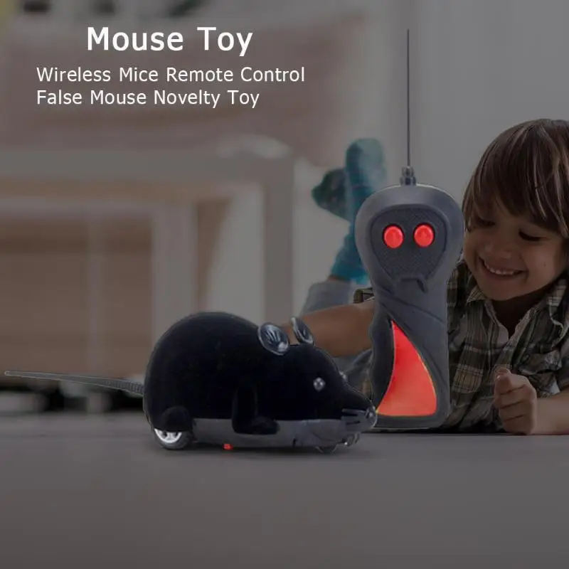 Children Gifts RC Animals Mouse Toys Wireless RC Mice Cat Toys Remote Control False Mouse Novelty Toy for Kids Boys