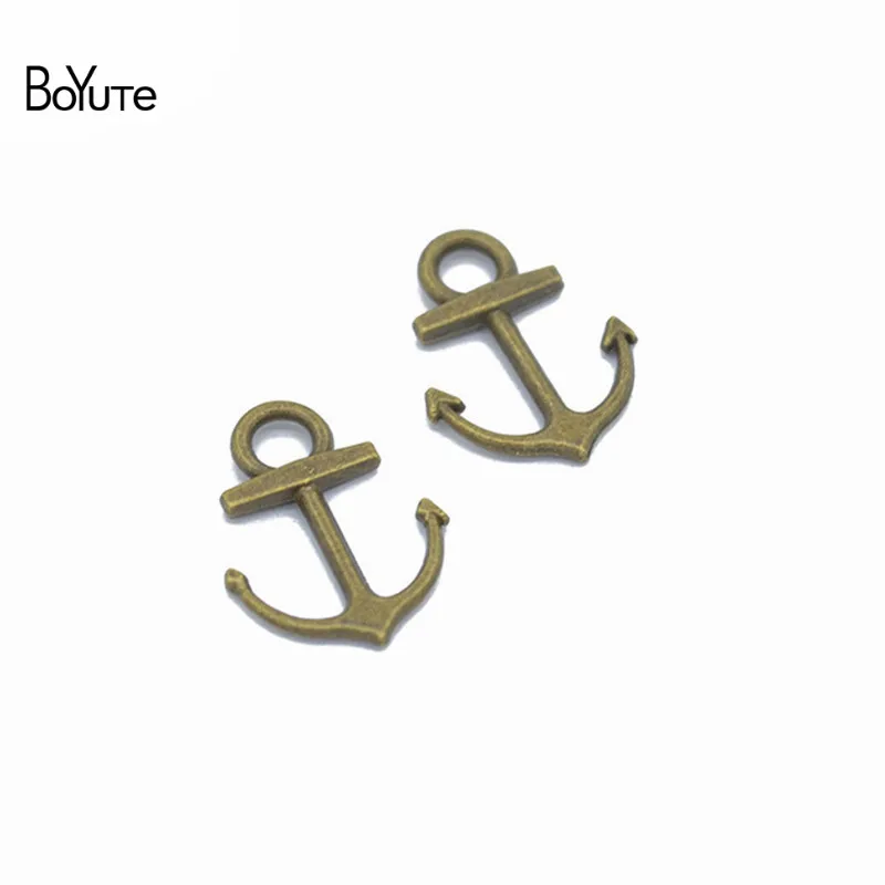 BoYuTe (100 PiecesLot) 6 Colors 1814MM Metal Alloy Sea Anchor Pendant Charms Diy Jewelry Accessories (2)
