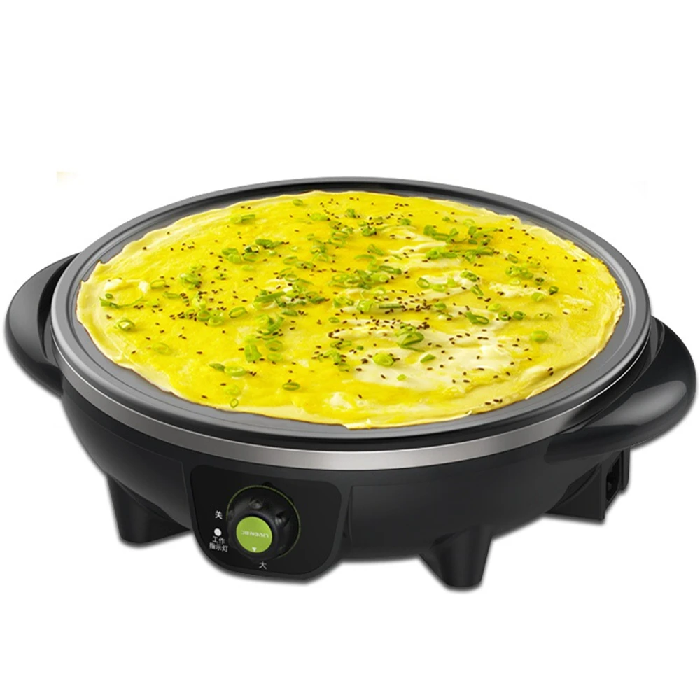 DMWD 220V 32CM Diameter DIY Electric Skillet Crispy Crepe Pancake Maker