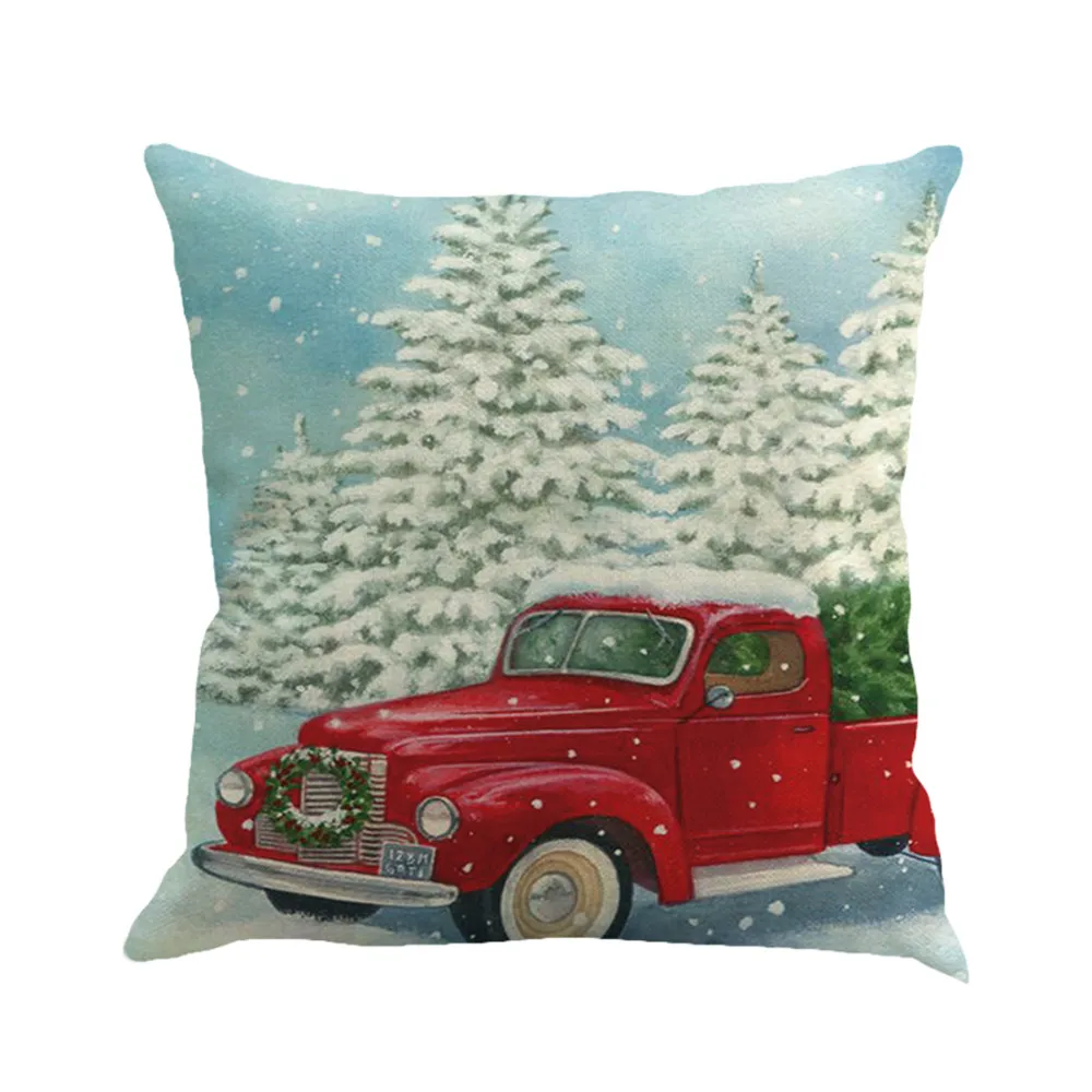 Natale cuscino pillow case45 45 Copertura Di Natale Stampa Tintura Letto Casa Copertura del Cuscino
