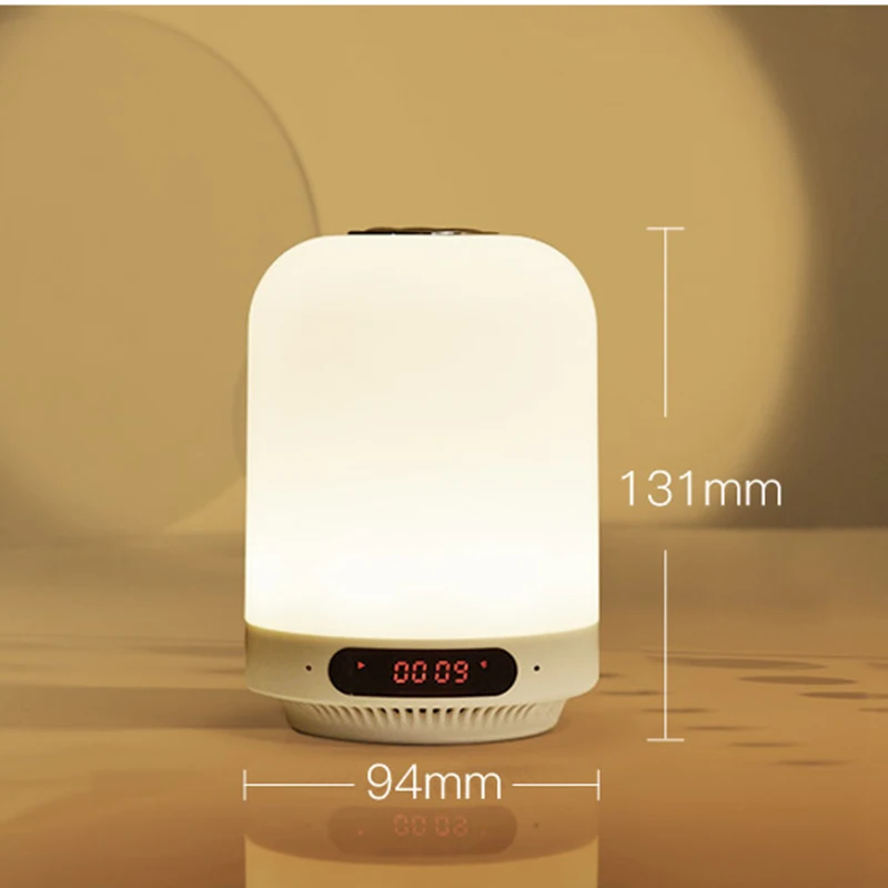 

Multi-functional Bluetooth Speaker FM Radio Charging Bedside Night Light Support AUX GQ999